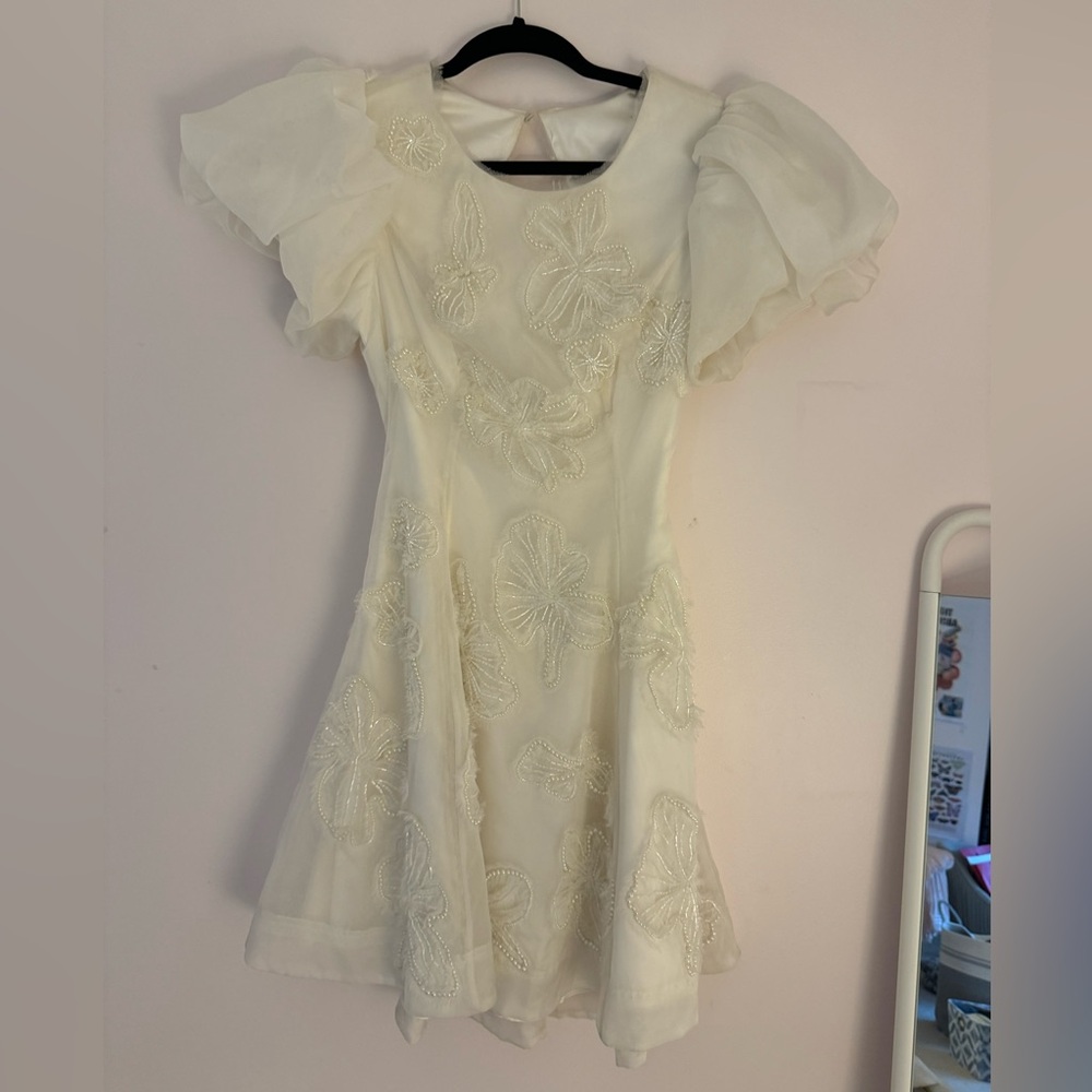 AJE Vera beaded mini dress